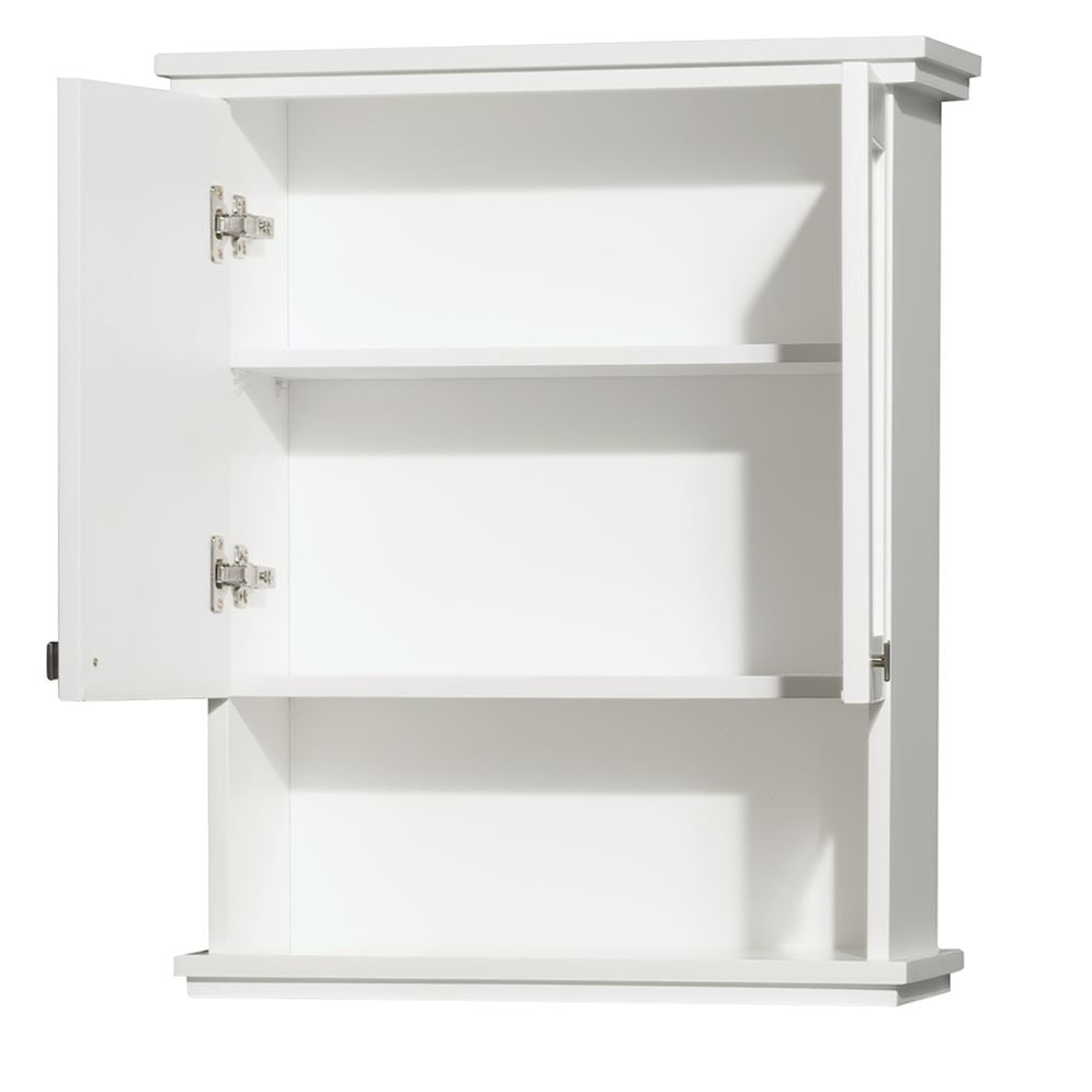 Wyndham Collection Acclaim 25-in W x 30-in H x 9.13-in D White Bathroom Wall Cabinet