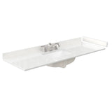 Wyndham Collection Deborah 60-in Dark Gray Single Sink Bathroom Vanity with White Carrara Natural Marble Top