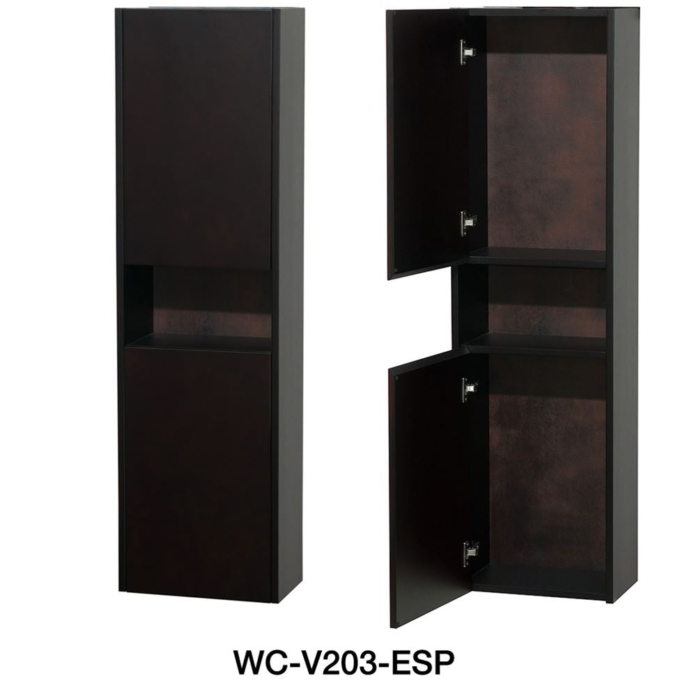 Wyndham Collection Acclaim 60-in Espresso Double Sink Bathroom Vanity with Ivory Natural Marble Top