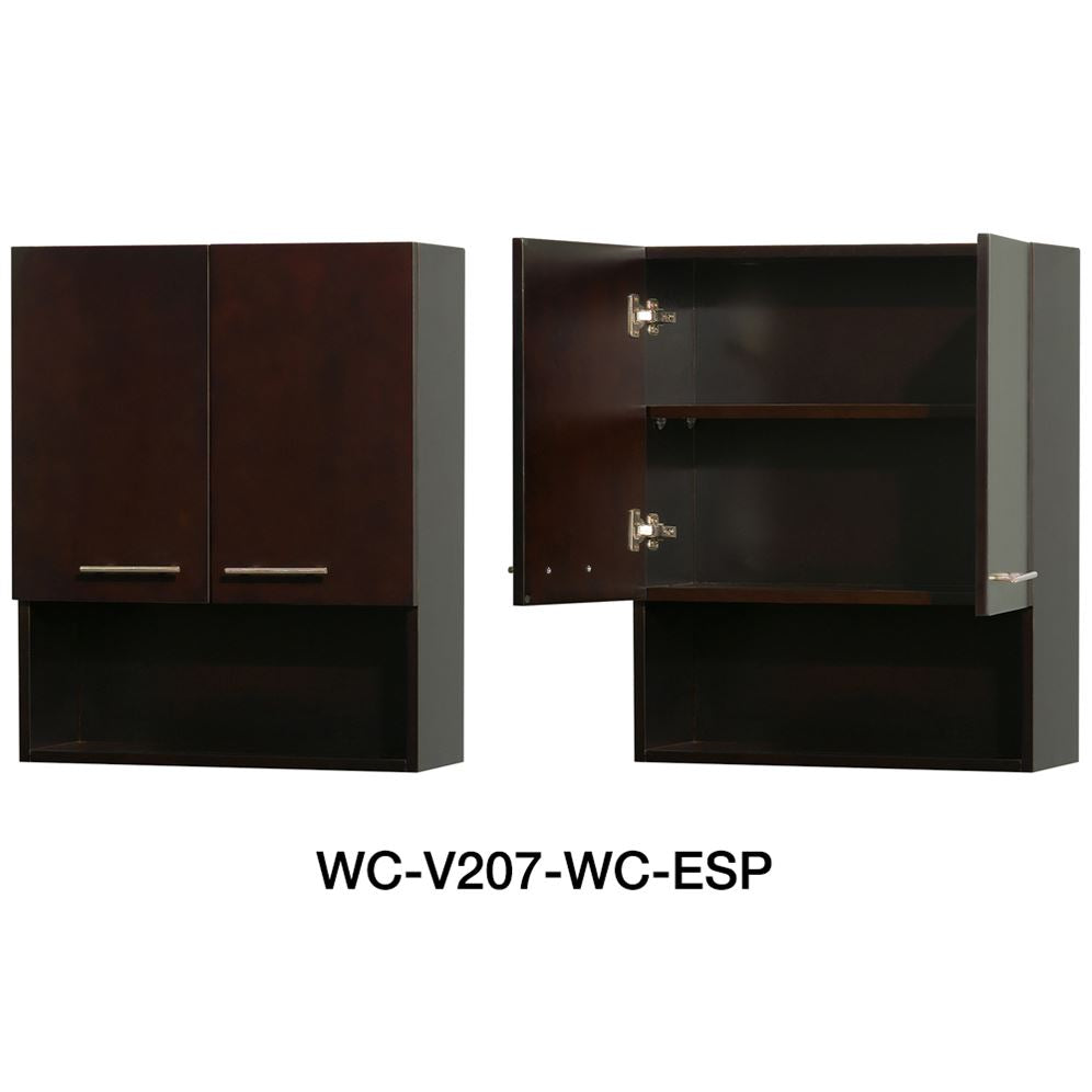 Wyndham Collection Acclaim 60-in Espresso Double Sink Bathroom Vanity with Ivory Natural Marble Top