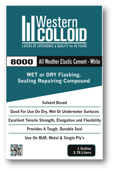 Western Colloid #8000 All Weather Elastic Cement 3 gal