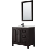 Wyndham Collection Daria 36-in Dark Espresso Bathroom Vanity Cabinet