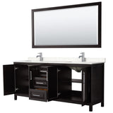 Wyndham Collection Daria 78.75-in Dark Espresso Bathroom Vanity Cabinet