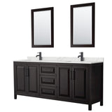 Wyndham Collection Daria 78.75-in Dark Espresso Bathroom Vanity Cabinet
