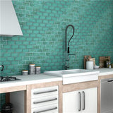 Merola Tile Antic Special Lava Verde 3 in. x 6 in. Ceramic Wall Subway Tile (4.38 sq. ft. / Case)