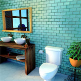 Merola Tile Antic Special Lava Verde 3 in. x 6 in. Ceramic Wall Subway Tile (4.38 sq. ft. / Case)