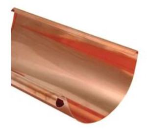 WGS Copper Gutter Half Round 6" x 20' 16 oz