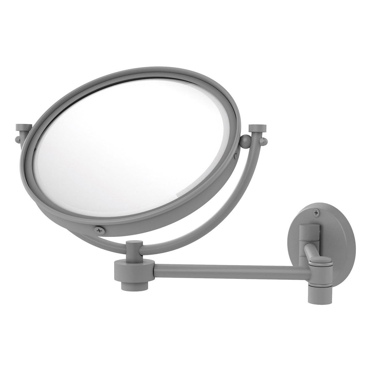 Allied Brass 8-in x 10-in Antique Bronze Double-Sided Magnifying Wall-Mounted Vanity Mirror