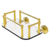 Allied Brass Waverly Place Collection Wall Mounted Glass Guest Towel Tray in Brushed Bronze