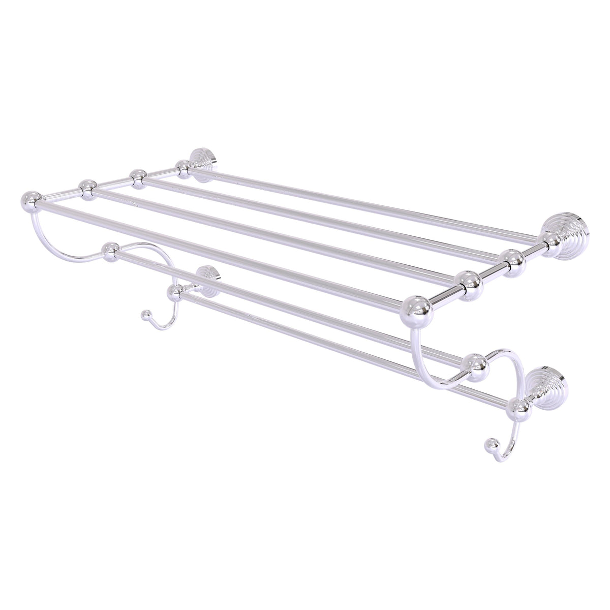 Allied Brass Waverly Place Satin Nickel Wall Mount Towel Rack, 24/36 in