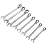 WEN WR162 Professional-Grade Reversible Ratcheting Metric Combination Wrench Set with Storage Pouch (16-Piece)