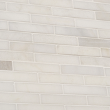 White Jade 1"x4" Polished Marble Mosaic Tile