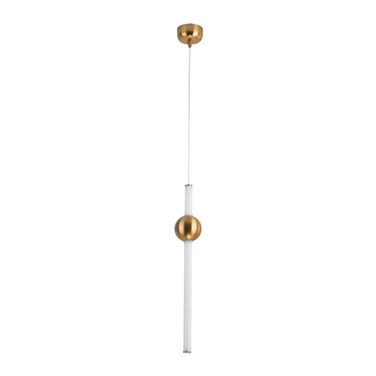 Dlsslighting Wholesale Manufacture LED Tube Glass Brass Pendant Lamp