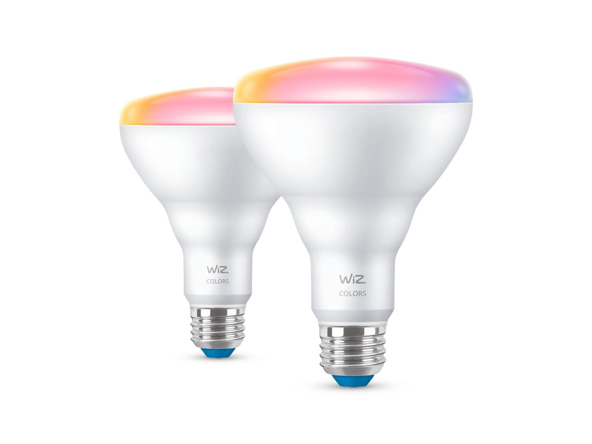 Philips Color and Tunable White BR30 LED 65-Watt Equivalent Dimmable Smart Wi‑Fi Wiz Connected Wireless Light Bulb (2‑Pack)