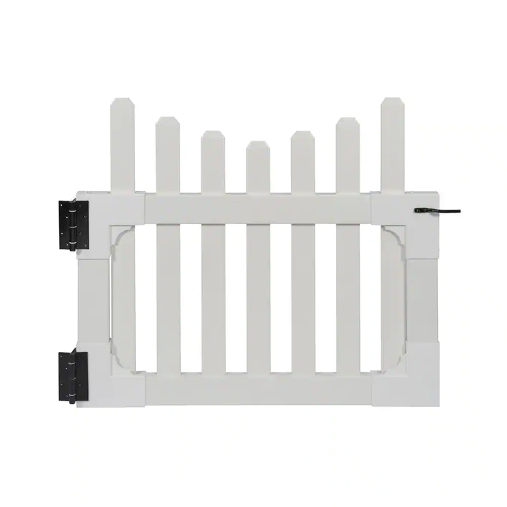 Zippity Outdoor Products 3.5 ft. W x 3 ft. H All American Vinyl Picket Fence Gate with Stainless Steel Hardware