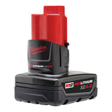 M12 12-Volt Lithium-Ion XC Extended Capacity 6.0Ah Battery Pack W/ Two 4.0 Ah Batteries, Charger & Tool Bag