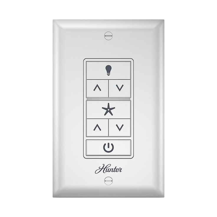 Indoor White Universal Ceiling Fan Wall Switch