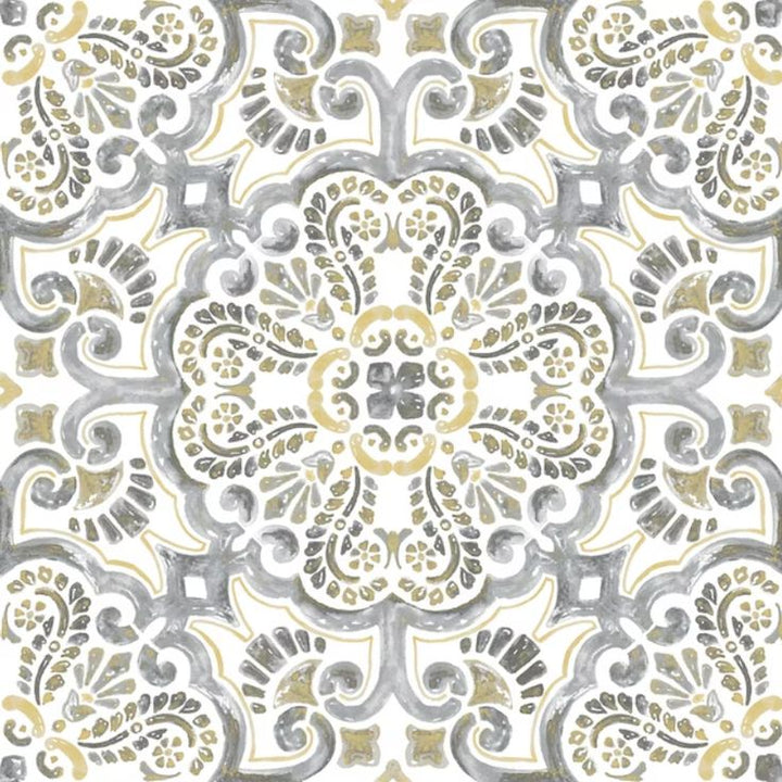 FloorPops Multicolor 2.76-mil x 12-in W x 12-in L Water Resistant Peel and Stick Vinyl Tile Flooring