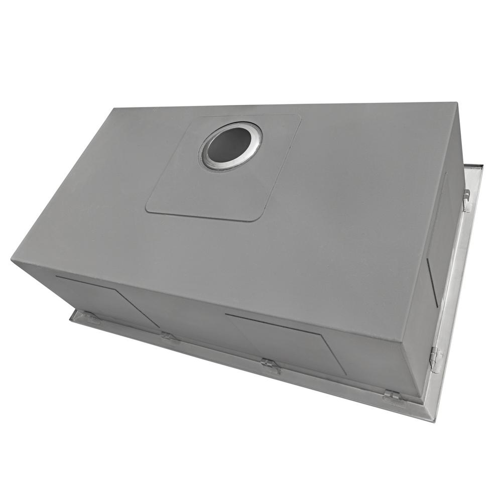 Drop-In Stainless Steel 33 in. Topmount Tight Radius 16-Gauge Kitchen Sink Single Bowl