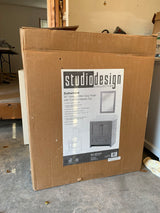 Studio Design Collection Sutherland 30 in. Bathroom Vanity with Top and Mirror, Mist Gray