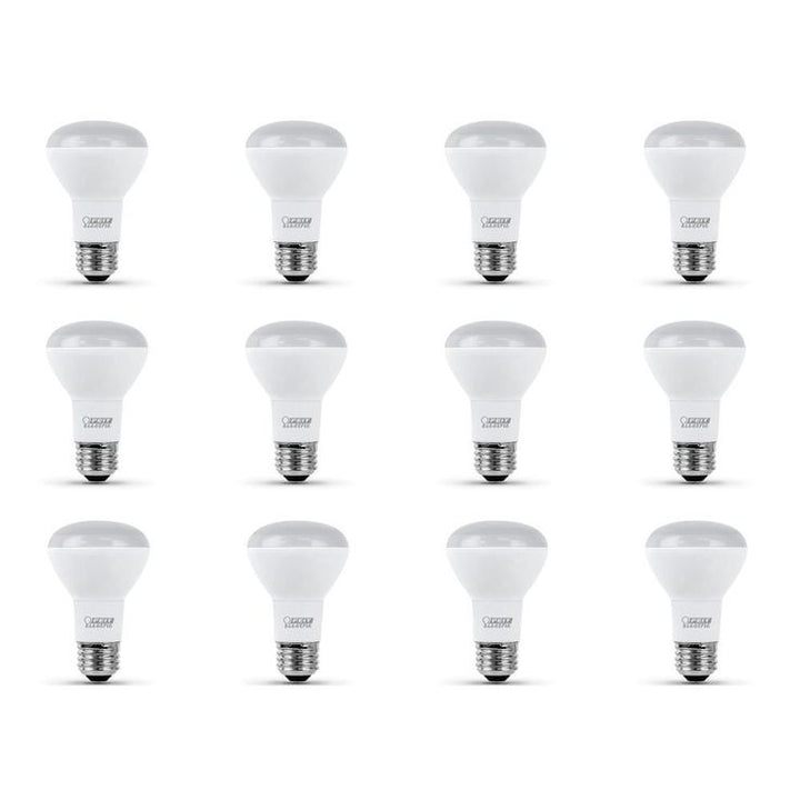 Feit Electric 45-Watt Equivalent R20 Dimmable CEC Title 24 Compliant LED ENERGY STAR 90+ CRI Flood Light Bulb, Soft White (12-Pack)