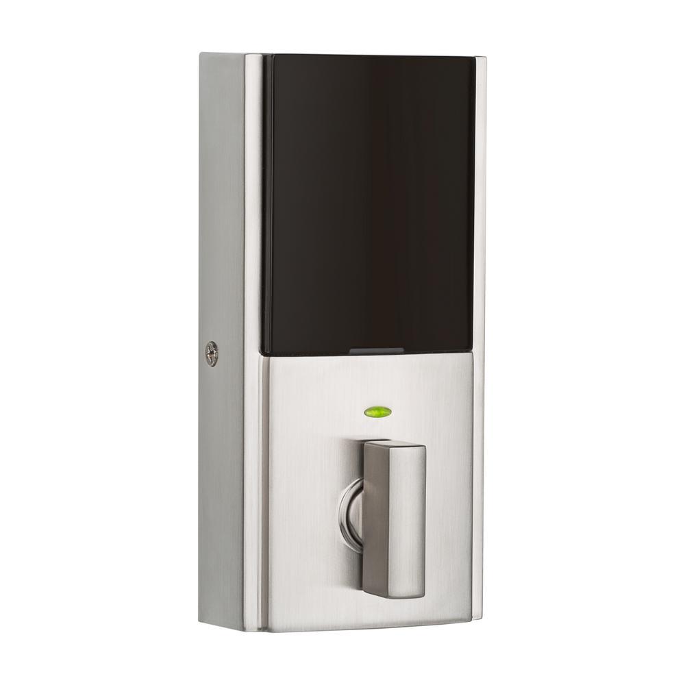 Z-Wave SmartCode 914 Contemporary Single Cylinder Satin Nickel Electronic Deadbolt Featuring SmartKey Security - Super Arbor