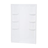 Ovation 30 in. x 48 in. 3-piece Direct-to-Stud Shower Wall in Arctic White - Super Arbor
