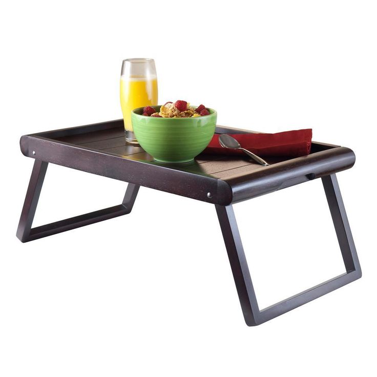 Elise Bed Tray U-Leg, Wainscoting Top