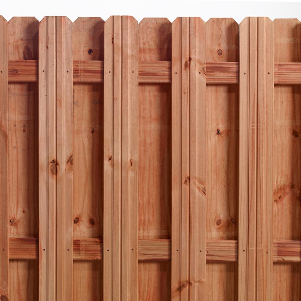 1 in. x 6 in. x 6 ft. Pressure-Treated Cedar-Tone Pine Moulded Fence Picket (6-Pack) - Super Arbor