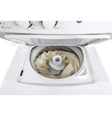 GE Gas Stacked Laundry Center with 3.8-cu ft Washer and 5.9-cu ft Dryer