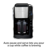 12-Cup Black Programmable Easy Access Deluxe Coffee Maker