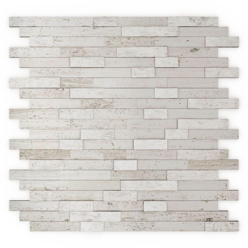 Inoxia SpeedTiles Bengal Brown 11.77 in. x 11.57 in. x 8 mm Stone Self-Adhesive Wall Mosaic Tile (11.4 sq. ft. / case) - Super Arbor