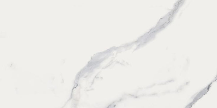 Style Selections Calacatta White 12-in x 24-in Matte Porcelain Marble Look Floor Tile