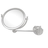 Allied Brass 8-in x 10-in Satin Chrome Double-Sided Magnifying Wall-Mounted Vanity Mirror