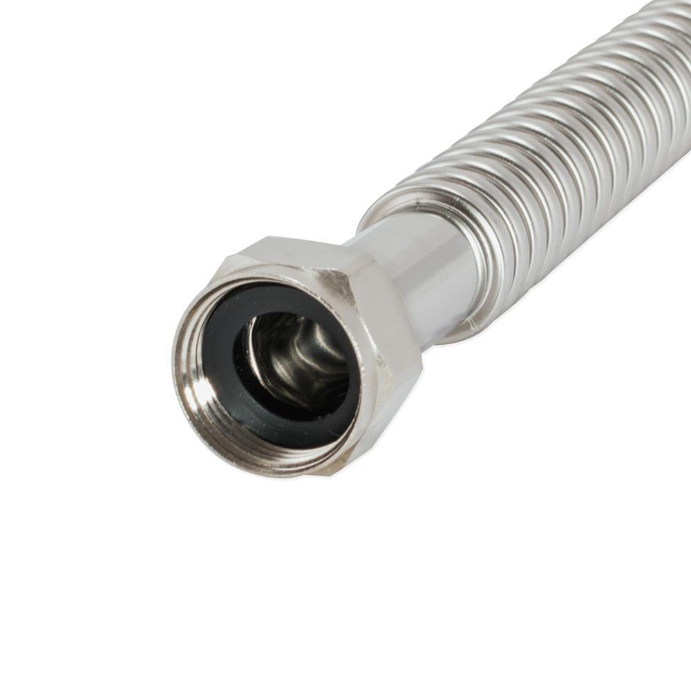 3/4 in. FIP x 3/4 in. Expansion PEX x 24 in. Corrugated Stainless Steel Water Heater Connector - Super Arbor