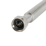 3/4 in. FIP x 3/4 in. Expansion PEX x 24 in. Corrugated Stainless Steel Water Heater Connector - Super Arbor