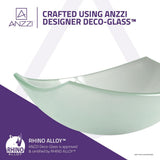 Pendant Series Deco-Glass Vessel Sink in Lustrous Frosted - Super Arbor
