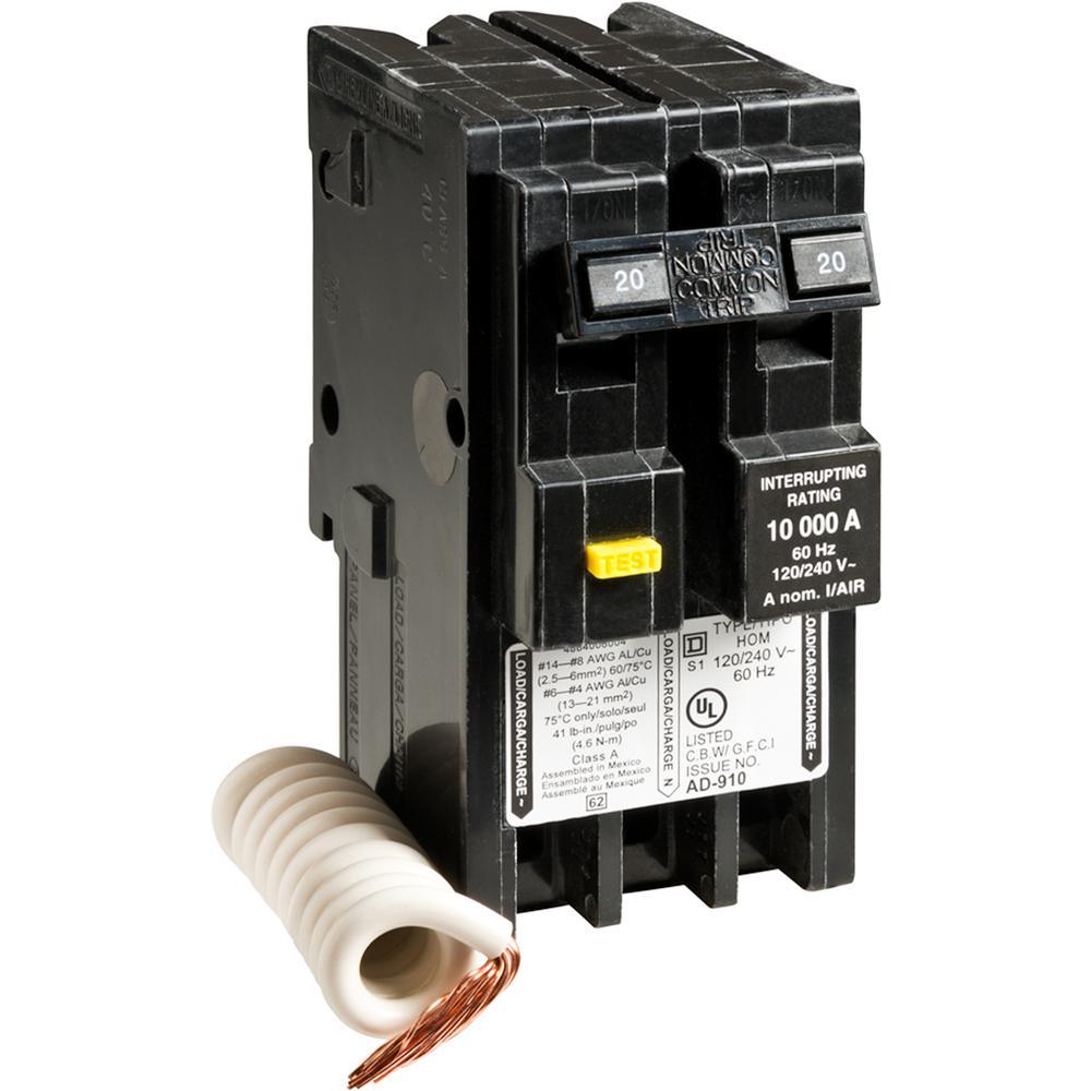 Homeline 60 Amp 2-Pole Circuit Breaker