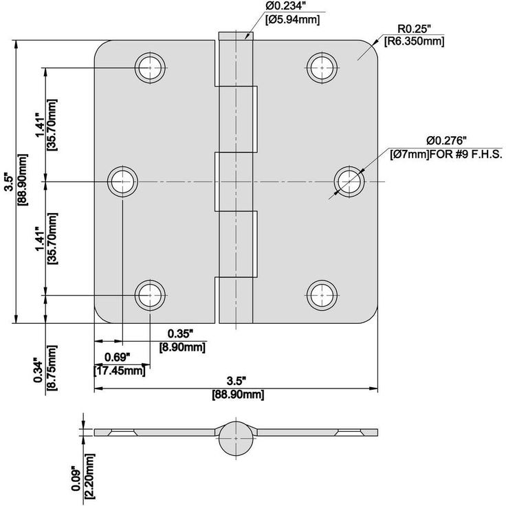3-1/2 in. x 1/4 in. Radius Satin Nickel Door Hinge Value Pack (12-Pack)