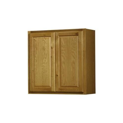 Diamond NOW Portland 30-in W x 30-in H x 12-in D Wheat Door Wall Stock Cabinet