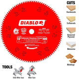 12 in. x 100-Teeth Ultimate Polished Finish Saw Blade - Super Arbor
