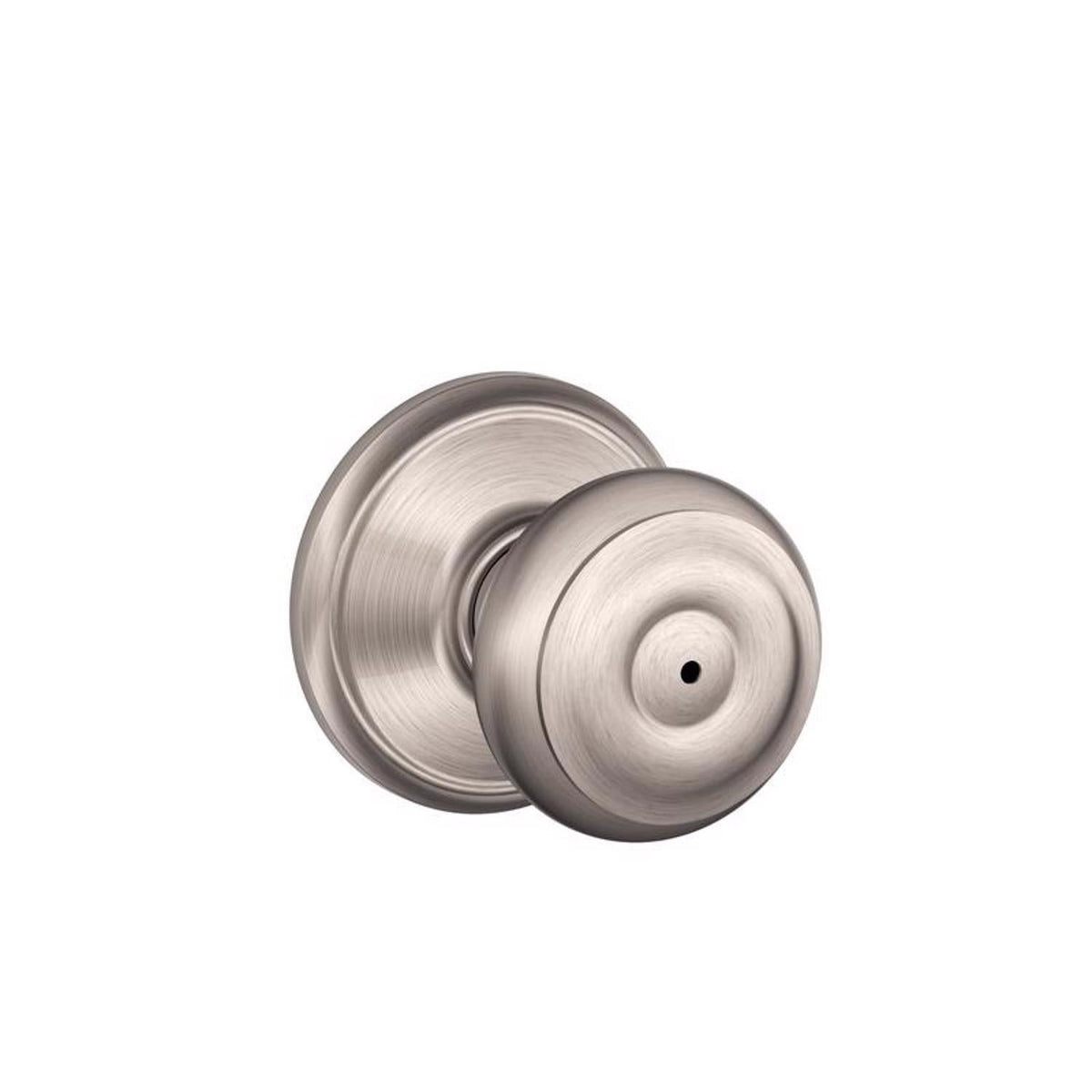 Schlage Georgian Satin Nickel Privacy Lockset, ANSI Grade 2, 1-3/4 in. Max Door Thickness