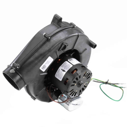 Fasco A130 inducer motor - label view (Type: Permanent Split Capacitor; Voltage: 115V)