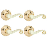 Lido Satin Nickel Passage Hall/Closet Door Lever Featuring Microban Antimicrobial Technology - Super Arbor