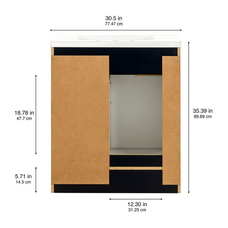 Style Selections Cauley 30-in Deep Blue Single Sink Bathroom Vanity with White Cultured Marble Top