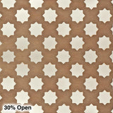72 in. x 24 in. x 1/8 in. Unfinished Star Decorative Perforated Paintable MDF Screening Panel Insert - Super Arbor