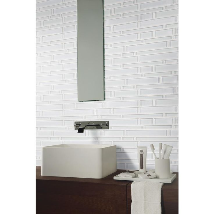 Ice Interlocking 12 in. x 12 in. x 8 mm Glass Mesh-Mounted Mosaic Tile (10 sq. ft./case)