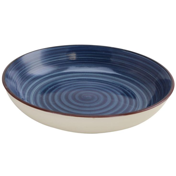 12.05 oz. Assorted Colors Stoneware Pasta Bowls (4-Piece)