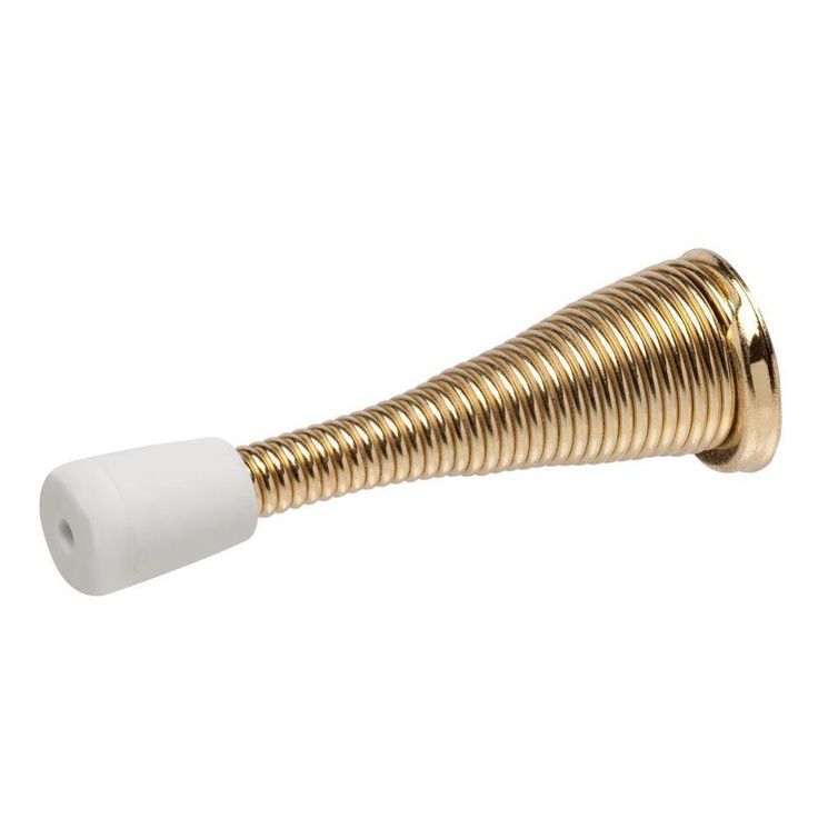 Bright Brass Spring Doorstop (10-Piece)