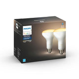 Philips Hue White Ambiance BR30 LED 65-Watt Equivalent Dimmable Smart Wireless Flood Light Bulb with Bluetooth (2 Pack)